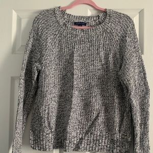 Black and white sweater